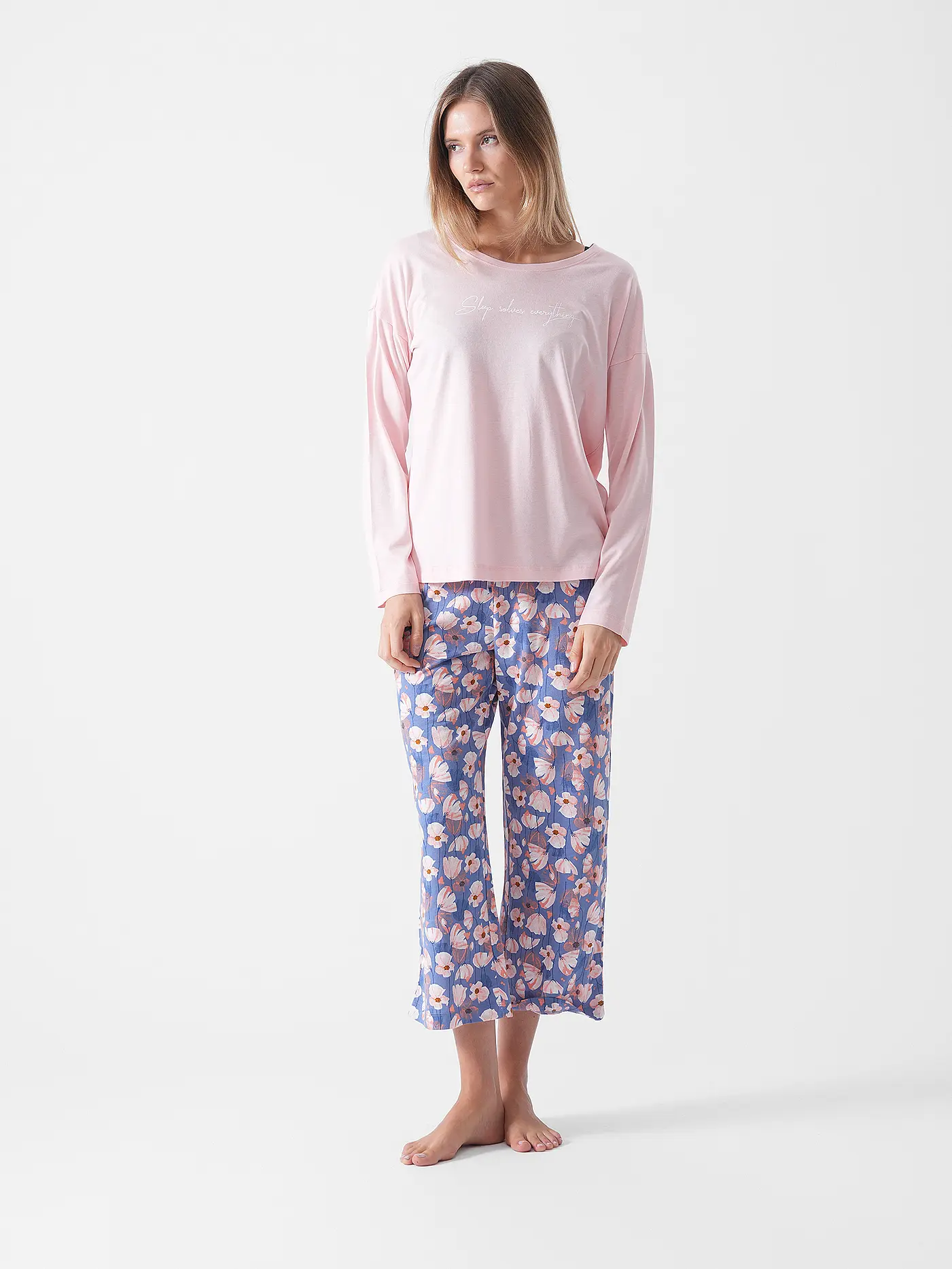 LASCANA | Langarmshirt COZY DREAMS | rosa